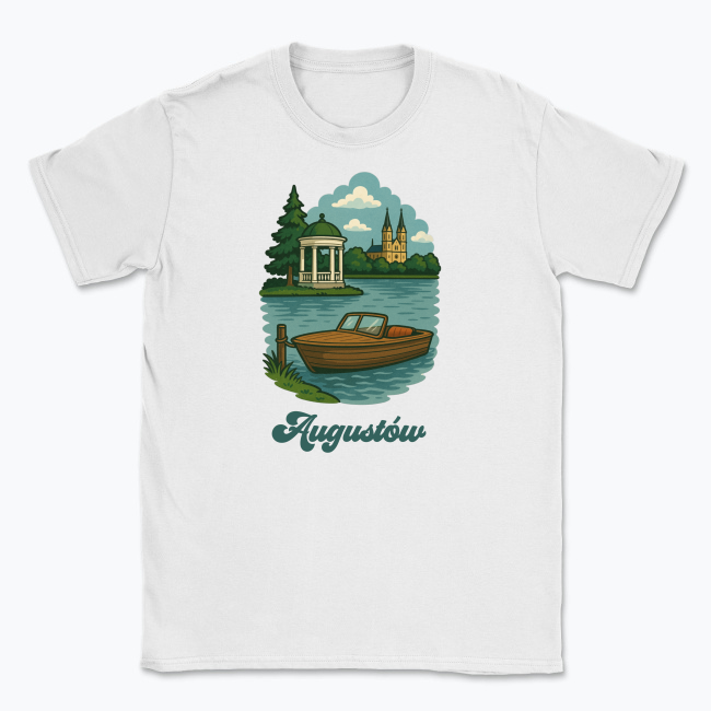 Widok na Augustów - T-shirt