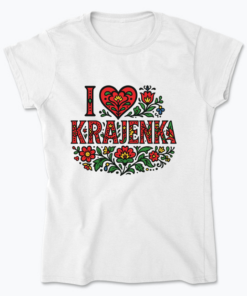 I love Krajenka - Koszulka damska