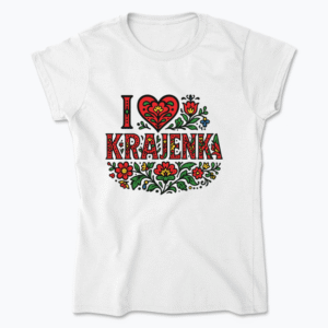 I love Krajenka - Koszulka damska