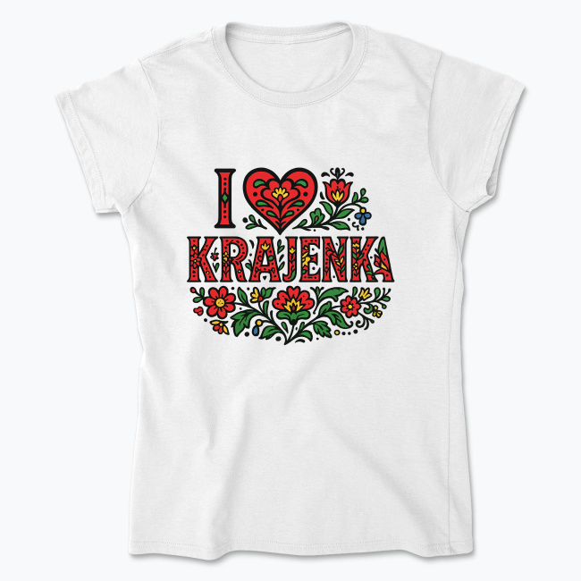 I love Krajenka - Koszulka damska