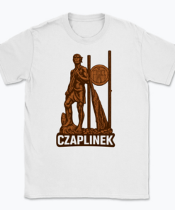 Rzeźba rybaka w Czaplinku - T-shirt