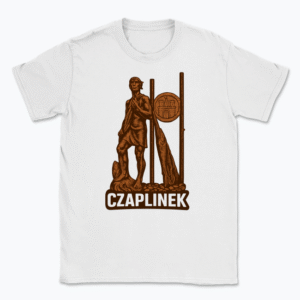 Rzeźba rybaka w Czaplinku - T-shirt