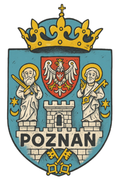 Alternative view of Herb Poznania - Miś w koszulce