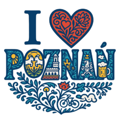 Alternative view of I love Poznań - T-shirt