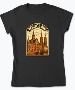 Widok na Wrocław - Koszulka damska
