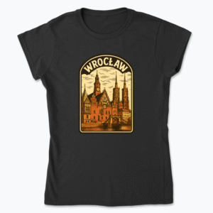 Widok na Wrocław - Koszulka damska