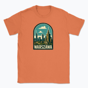 Widokówka w Warszawy - T-shirt