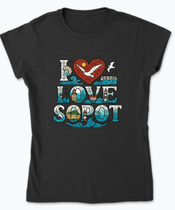 I Love Sopot - Koszulka damska