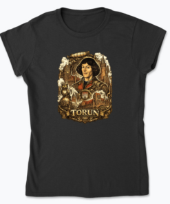 Kopernik Steampunk - Koszulka damska