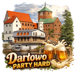 Alternative view of Darłowo - Party Hard - T-shirt