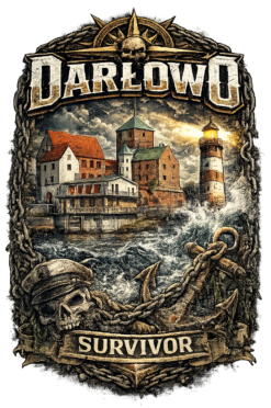 Alternative view of Darłowo Survivor - T-shirt