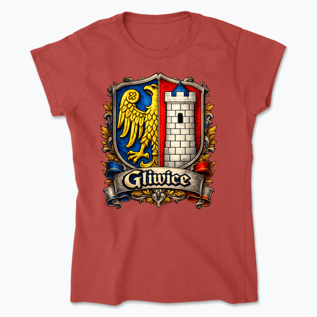 Herb Gliwic - Koszulka damska