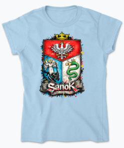 Herb Sanoka - Koszulka damska