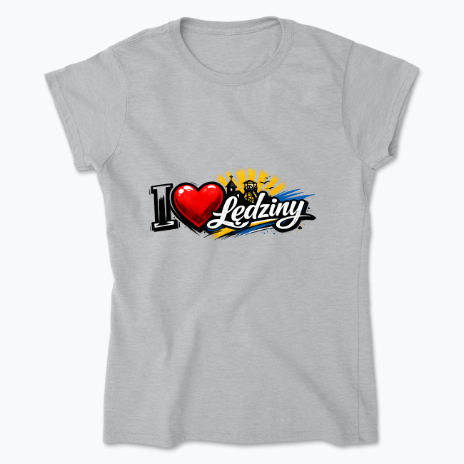 I love Lędziny - Koszulka damska