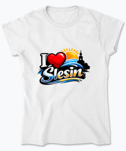 I Love Ślesin - Koszulka damska