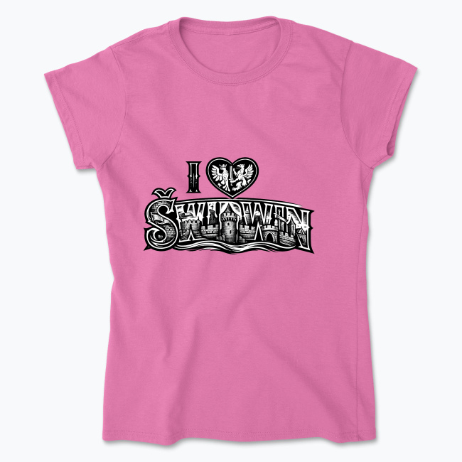 I LOVE ŚWIDWIN - Koszulka damska