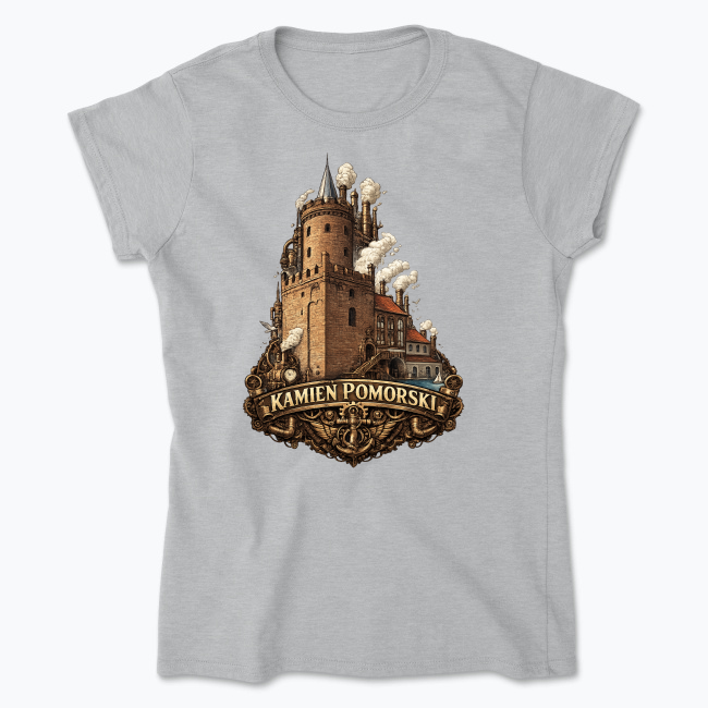 Kamień Pomorski Steampunk - Koszulka damska