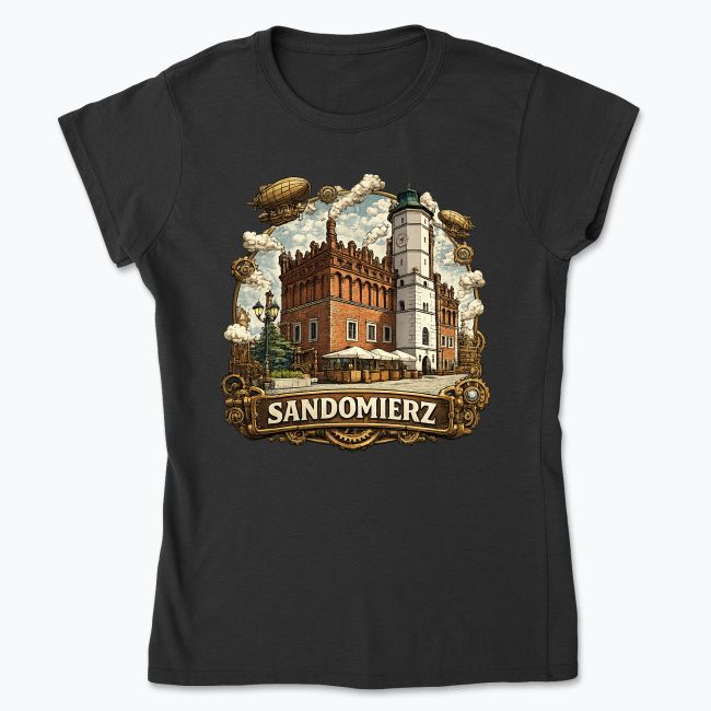 Sandomierz Steampunk - Koszulka damska
