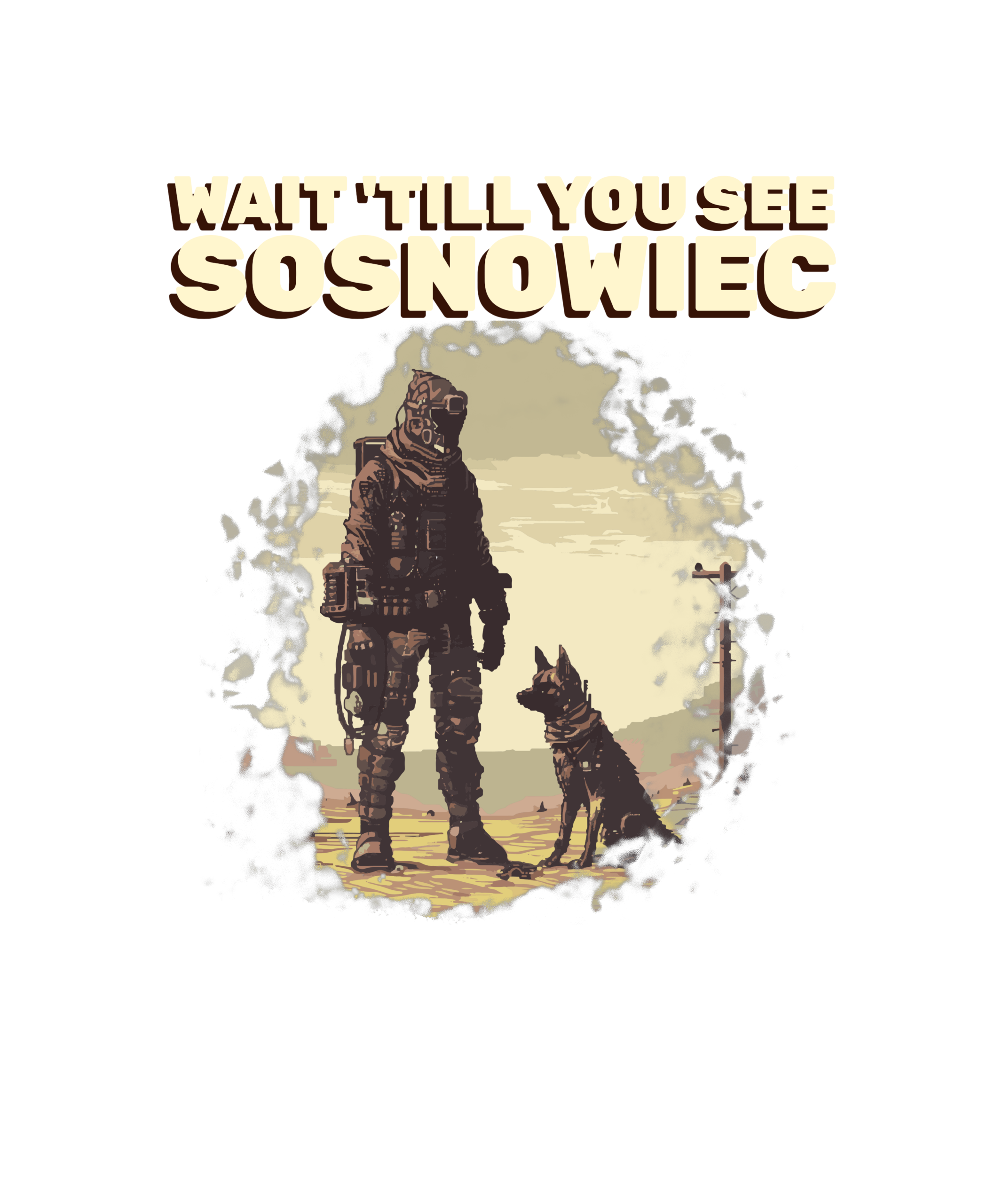 Alternative view of Wait for Sosnowiec - T-shirt