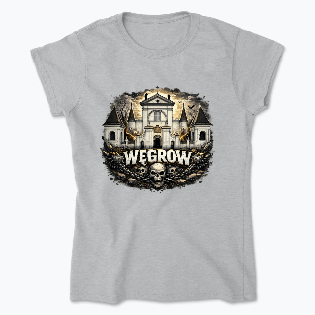 Węgrów Skull - Koszulka damska