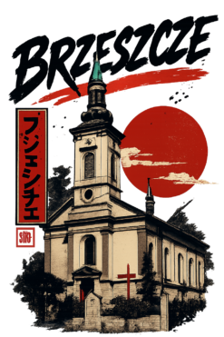Alternative view of Brzeszcze Japan - T-shirt