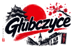 Alternative view of Głubczyce Japan - T-shirt