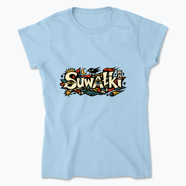 Abstrakcyjne Suwałki - Koszulka damska