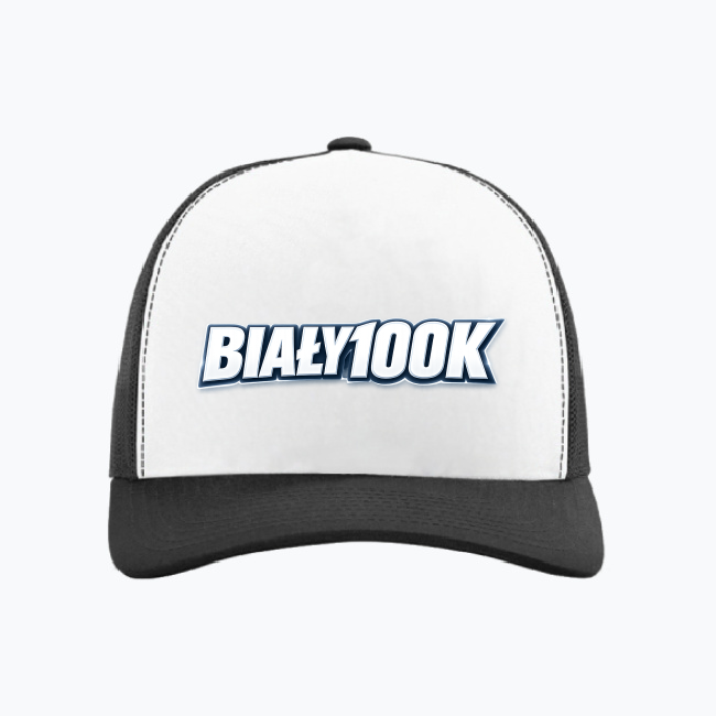 Biały100k - Czapka z daszkiem