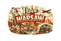 Alternative view of I love Warsaw PRL - T-shirt
