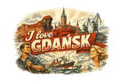 Alternative view of I Love Gdańsk - PRL - T-shirt