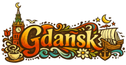 Alternative view of Gdańsk Village - T-shirt