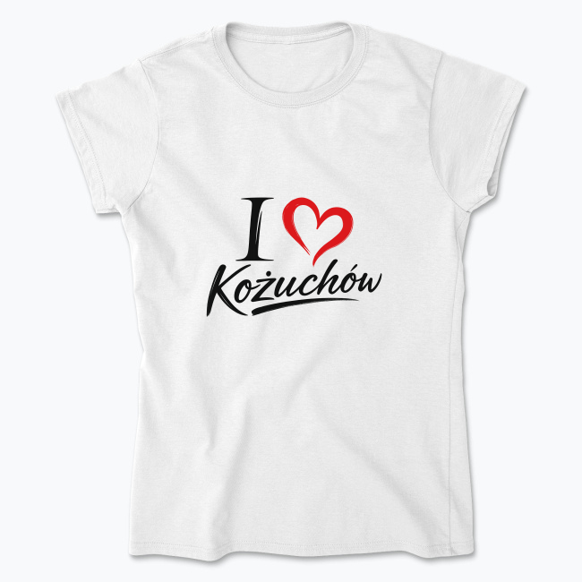 I love Kożuchów - Koszulka damska