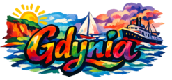 Alternative view of Kolorowa Gdynia - T-shirt