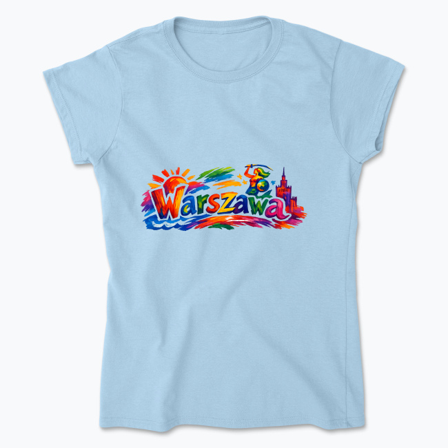 Kolorowa Warszawa - Koszulka damska