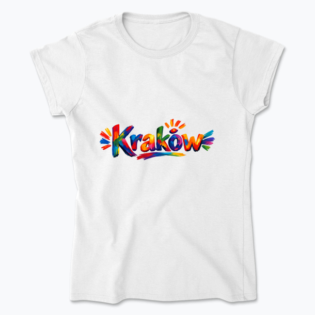 Kolorowy Kraków - Koszulka damska