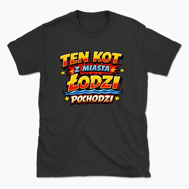 Komiksowy Kot - T-shirt