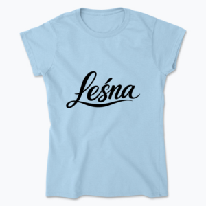 Leśna Caligraphy - Koszulka damska