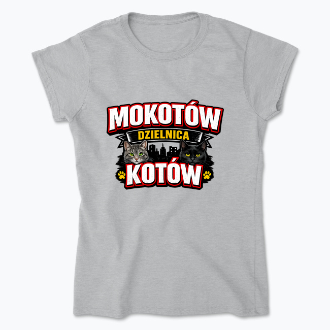 Mokotów Dzielnica Kotów - Koszulka damska