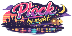 Alternative view of Płock by night lofi - Koszulka damska