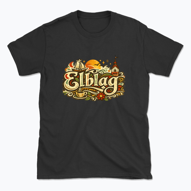 Retro Elbląg - T-shirt