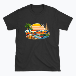 Wakacyjna Warszawa Sunset - T-shirt