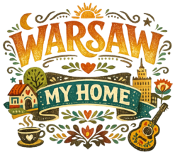 Alternative view of Warsaw My Home - Koszulka damska
