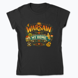 Warsaw My Home - Koszulka damska