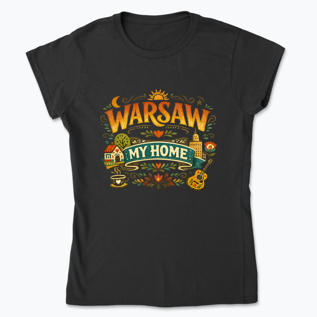 Warsaw My Home - Koszulka damska