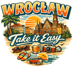 Alternative view of Wrocław Take it easy - T-shirt