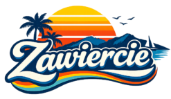 Alternative view of Zawiercie Sunset - T-shirt