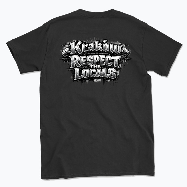 Kraków Respect The Locals - T-shirt - obrazek 4