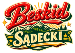 Alternative view of Beskid Sądecki travel poster design - T-shirt