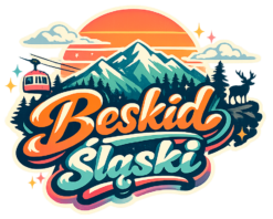 Alternative view of Beskid Śląski mountain retro design - T-shirt