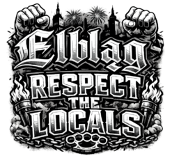 Alternative view of Elbląg: Respect the locals - Koszulka damska
